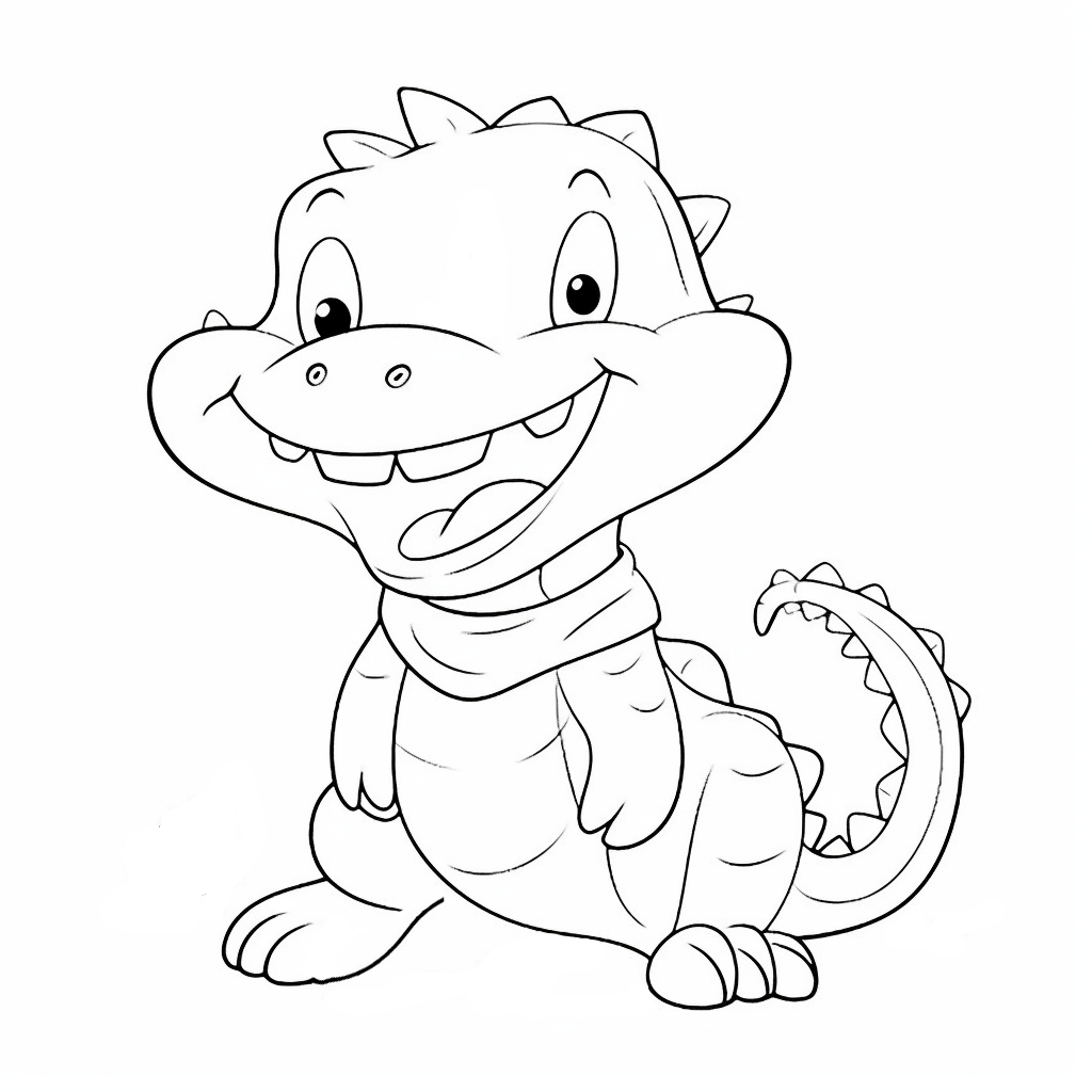 Crocodile coloring pages