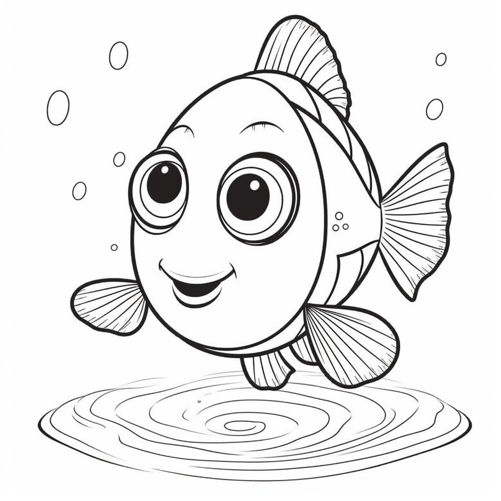 Clownfish coloring pages – Coloring corner