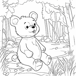 Free Bear Coloring Pages