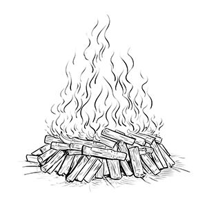 Bonfire coloring pages – Coloring corner