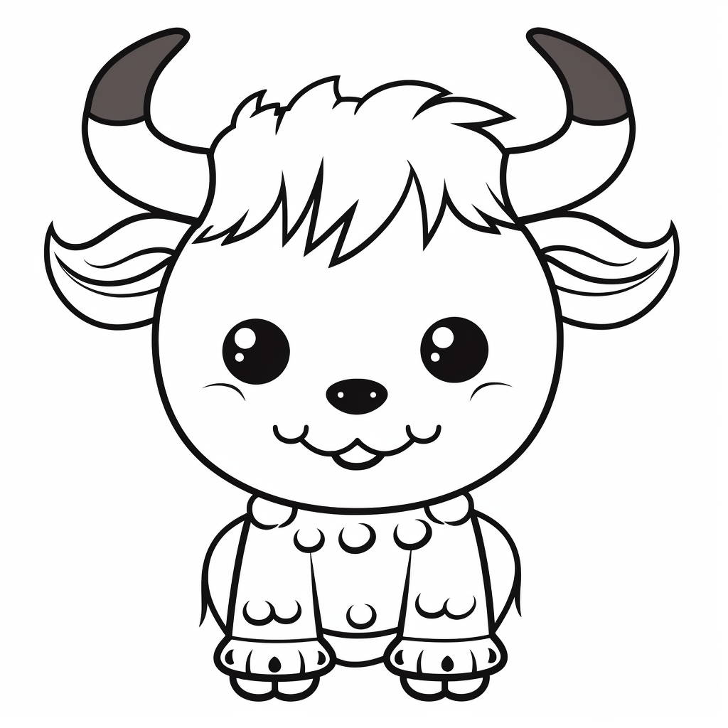 Bull coloring pages