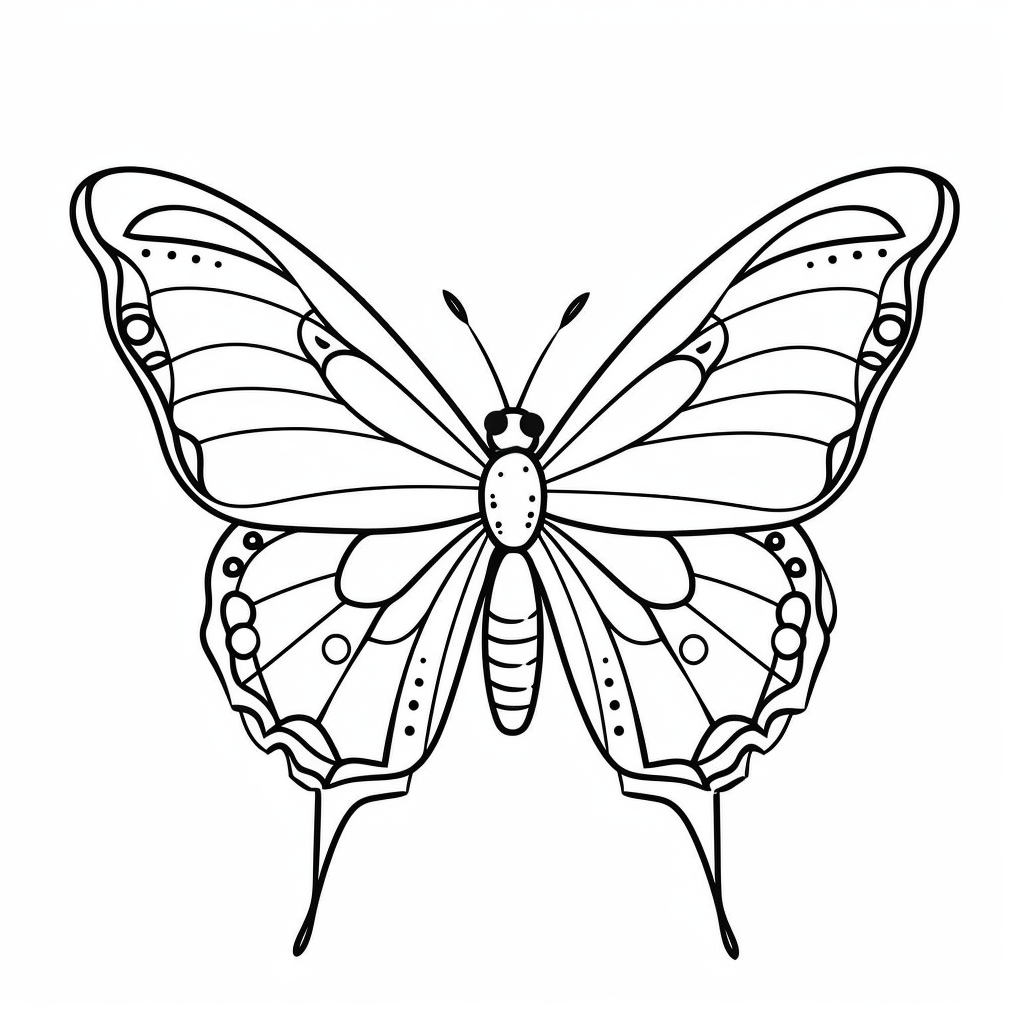 Butterfly coloring pages - Coloring corner