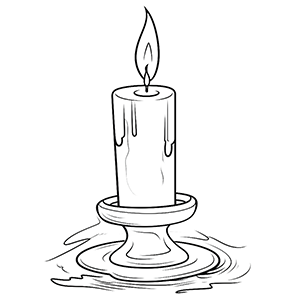 Free Candle Coloring Pages – Coloring Corner