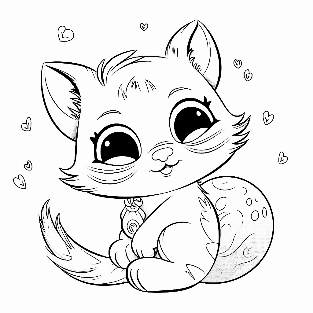 Cat coloring pages – Coloring corner