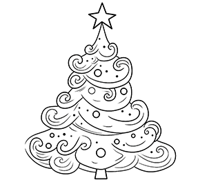 Decorated Holiday Tree Joy