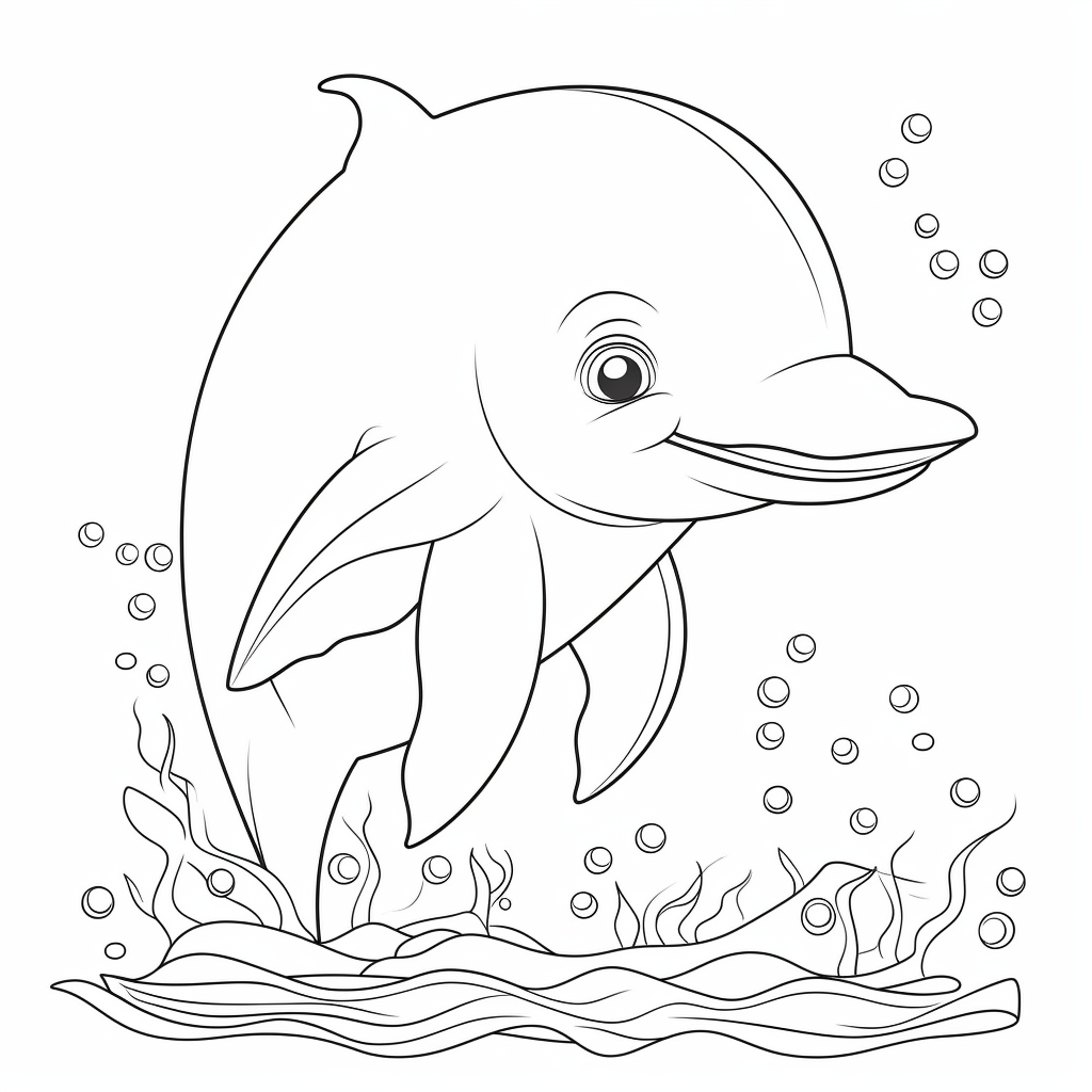 Dolphin coloring pages