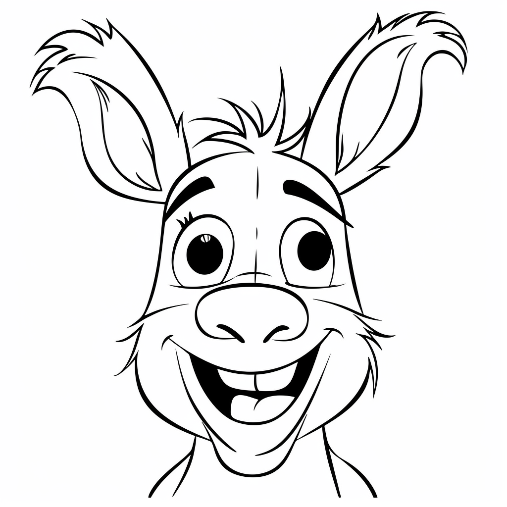 Donkey Coloring Pages