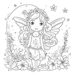 20+ Free Fairy Coloring Pages – Coloring corner