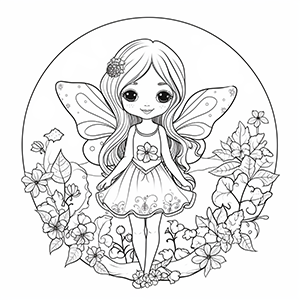 20+ Free Fairy Coloring Pages – Coloring corner