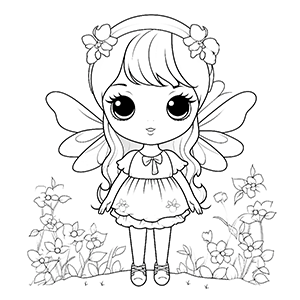 20+ Free Fairy Coloring Pages – Coloring corner