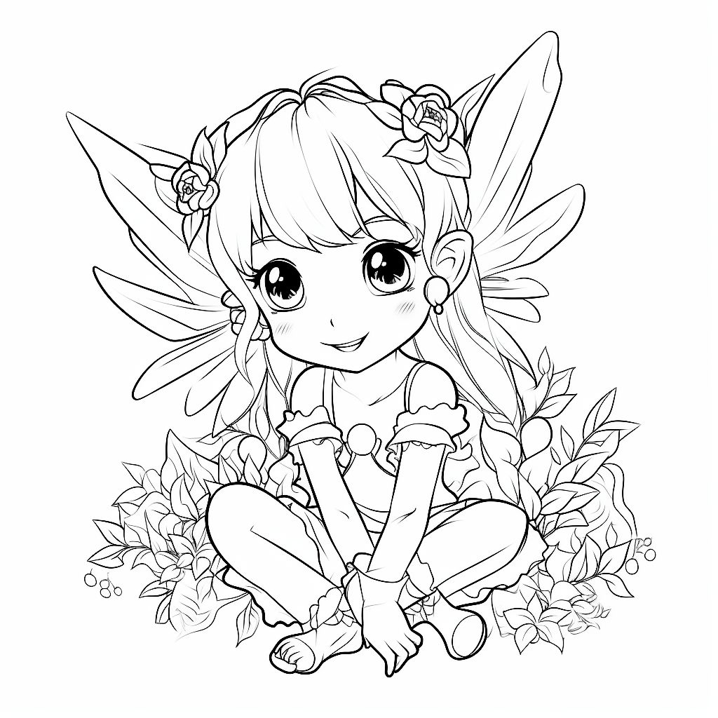 Fairy Coloring Pages 