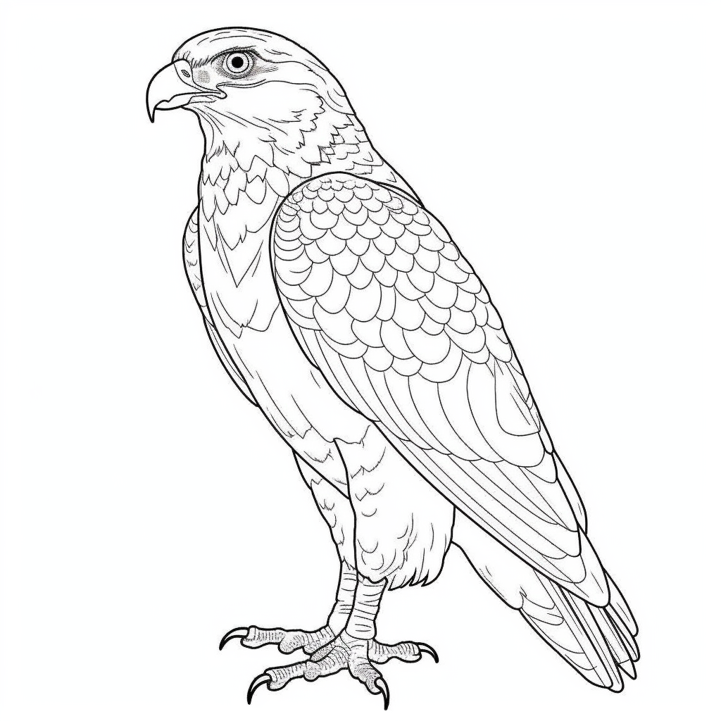 Free Falcon coloring pages – Coloring corner