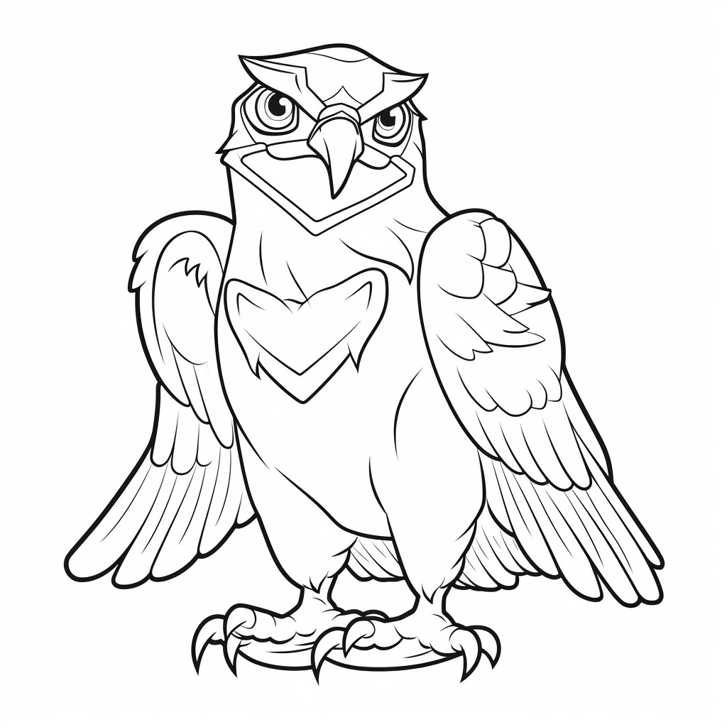 Falcon coloring pages