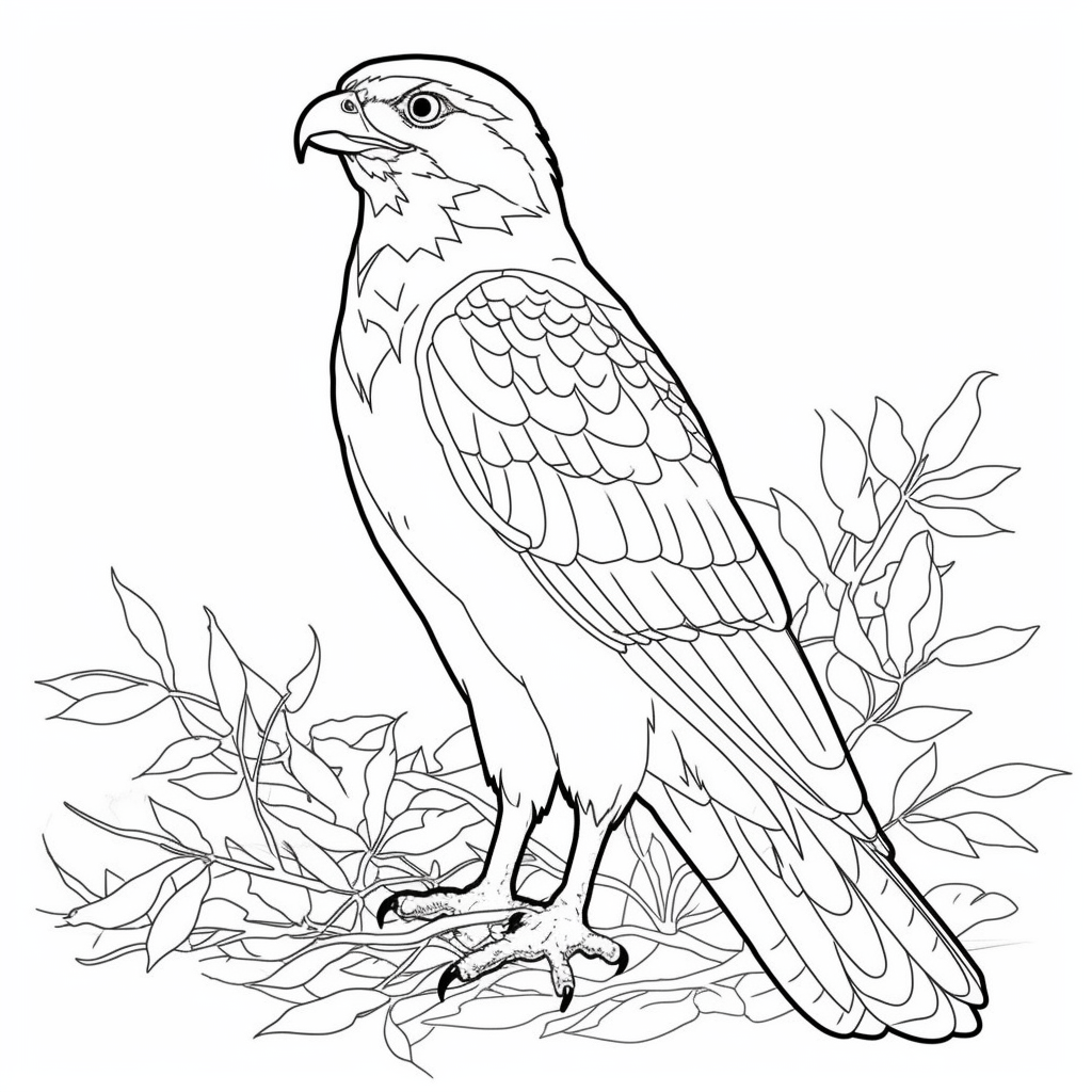 Free Falcon coloring pages – Coloring corner