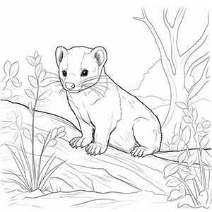 Ferret Coloring Pages – Coloring corner