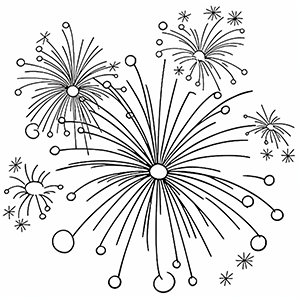 Fireworks coloring pages – Coloring corner