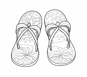 Tropical Thong Sandals