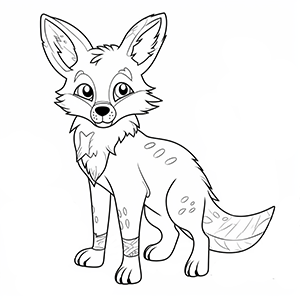 Free Fox Coloring Pages– Coloring corner