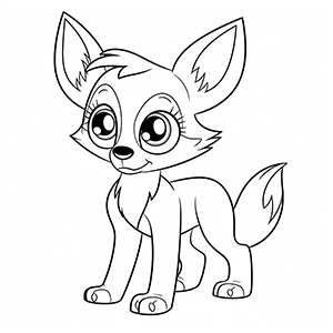 Free Fox Coloring Pages– Coloring corner