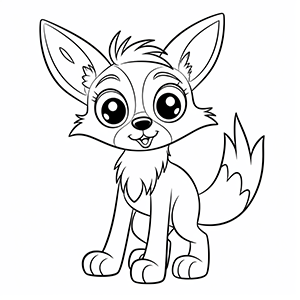 Free Fox Coloring Pages– Coloring corner