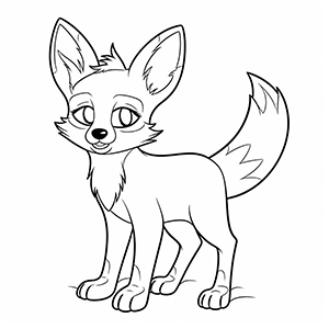 Free Fox Coloring Pages– Coloring corner