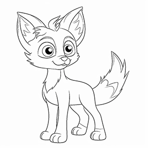 Free Fox Coloring Pages– Coloring Corner