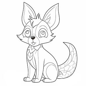 Free Fox Coloring Pages– Coloring corner