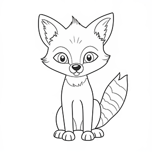 Free Fox Coloring Pages– Coloring corner