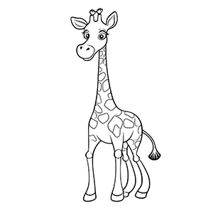 Free Giraffe Coloring Pages – Coloring corner