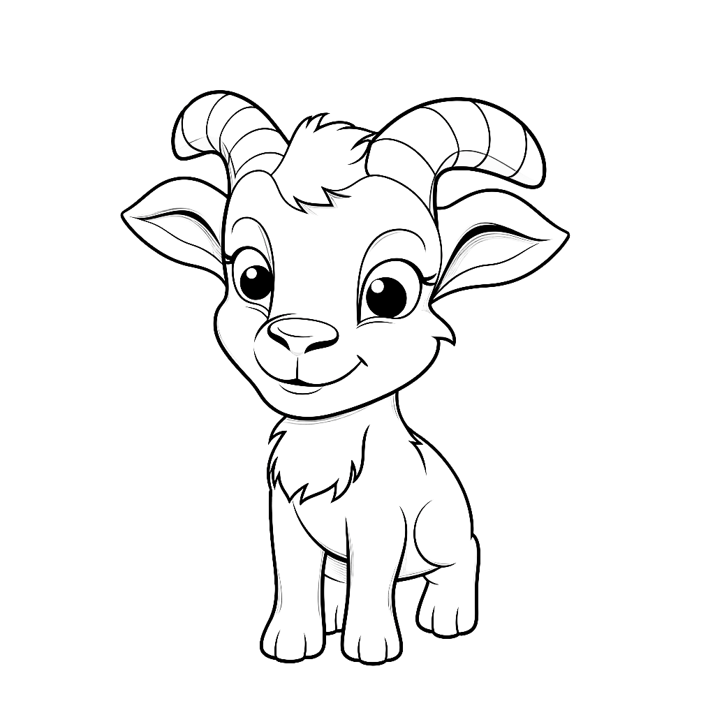 Goat Coloring Pages