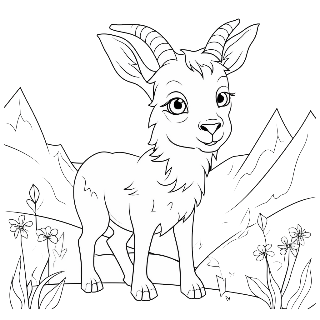 Goat Coloring Pages
