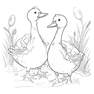 Goose Coloring Pages – Coloring corner