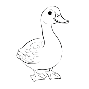 Goose Coloring Pages – Coloring corner