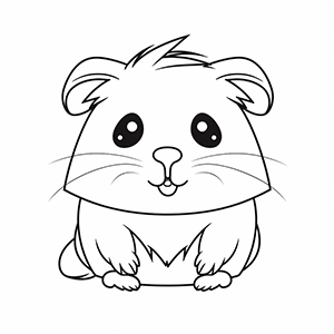 Guinea pig Coloring Pages – Coloring corner