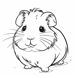 Guinea pig Coloring Pages – Coloring corner