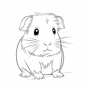 Guinea Pig Coloring Pages – Coloring corner