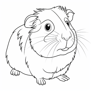 Guinea Pig Coloring Pages – Coloring corner