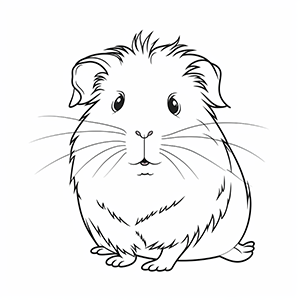 Guinea Pig Coloring Pages – Coloring corner