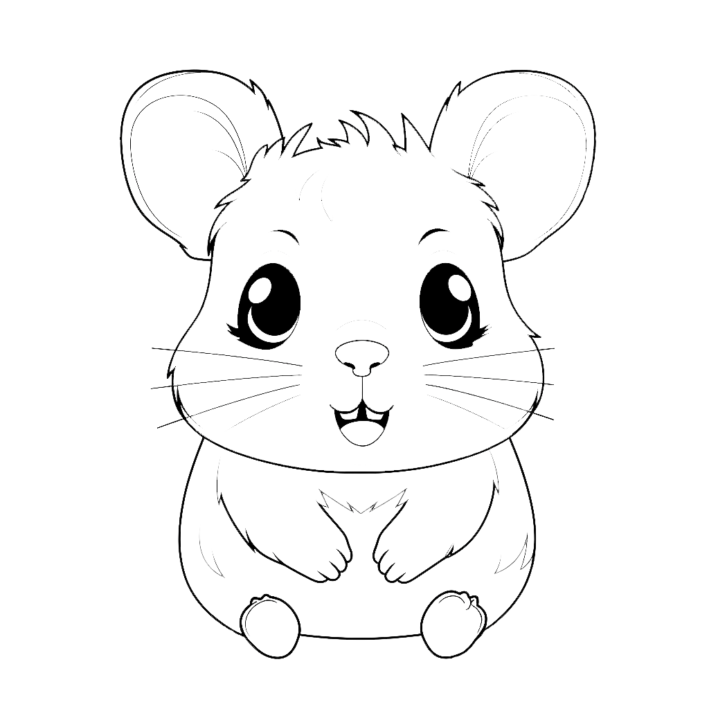 Hamster Coloring Pages