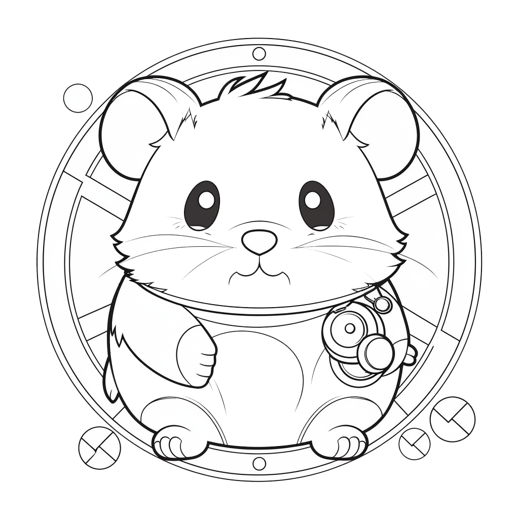 Hamster Coloring Pages