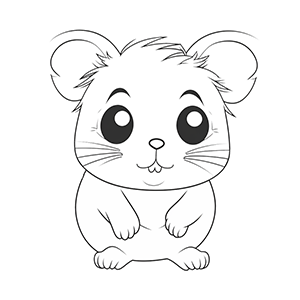 Hamster Coloring Pages – Coloring corner