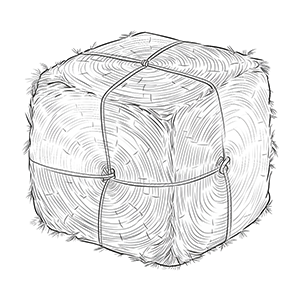 Free Hay bale coloring pages – Coloring corner