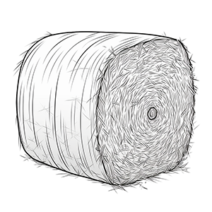 Hay bale coloring pages – Coloring corner