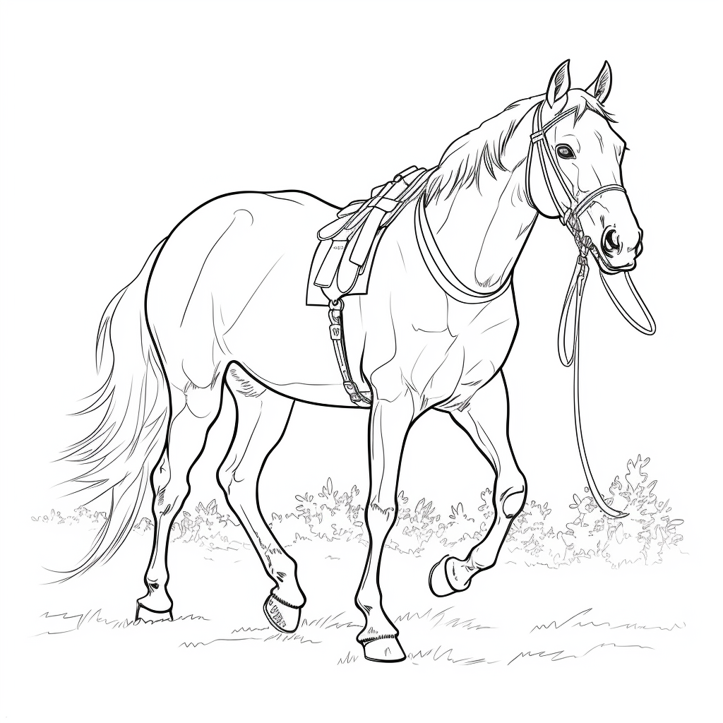 Horse Coloring Pages – Coloring corner