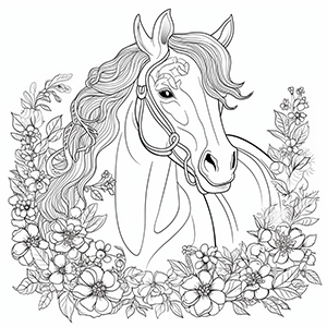 Horse Coloring Pages – Coloring corner