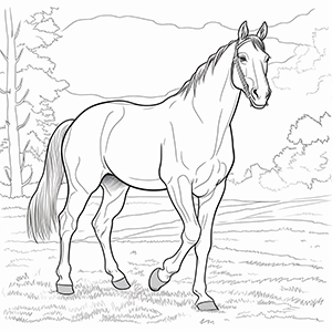 Horse Coloring Pages Coloring corner