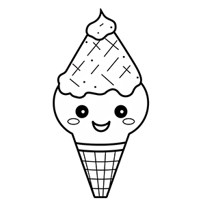 Free Ice cream coloring pages – Coloring corner