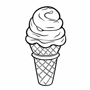 Free Ice cream coloring pages – Coloring corner