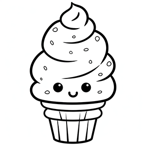 Free Ice cream coloring pages – Coloring corner