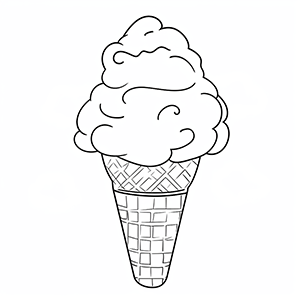 Free Ice cream coloring pages – Coloring corner